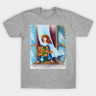 Morning Breeze Watercolor Painting T-Shirt
